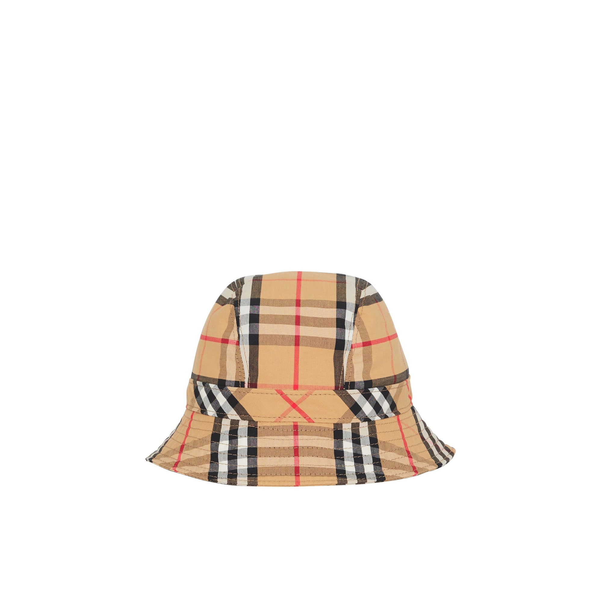 Bob en coton à motif Vintage check - Antique Yellow Check