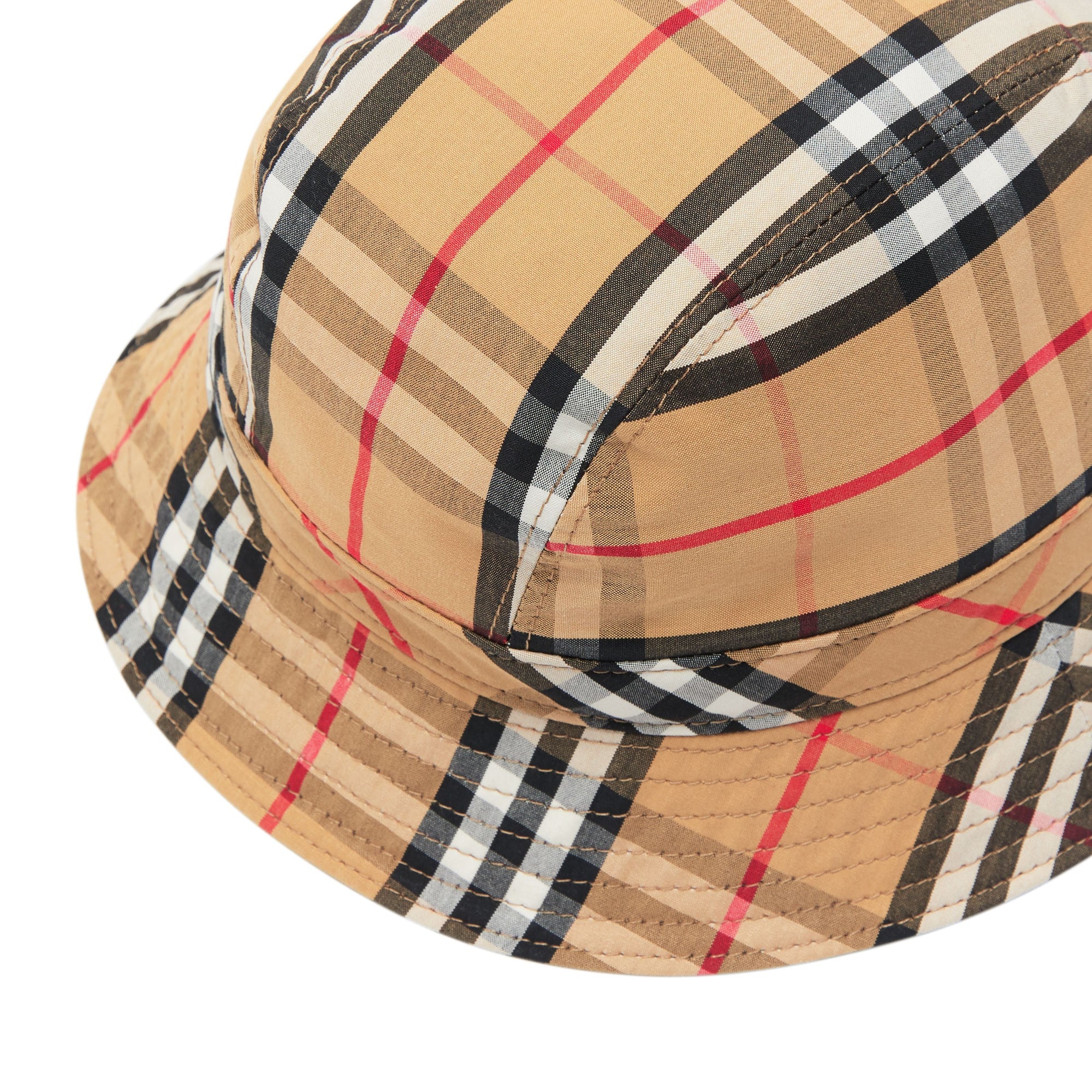 Bob en coton à motif Vintage check - Antique Yellow Check