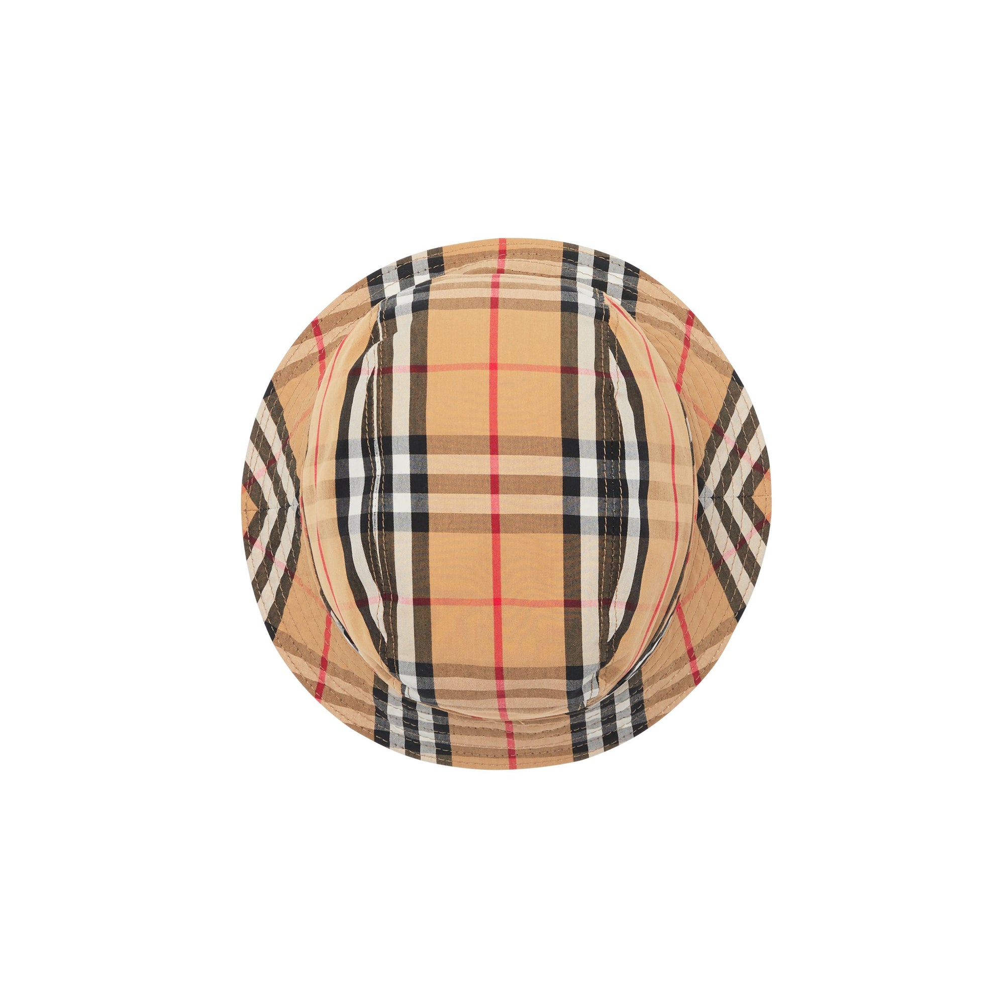 Bob en coton à motif Vintage check - Antique Yellow Check