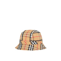 Bob en coton à motif Vintage check - Antique Yellow Check