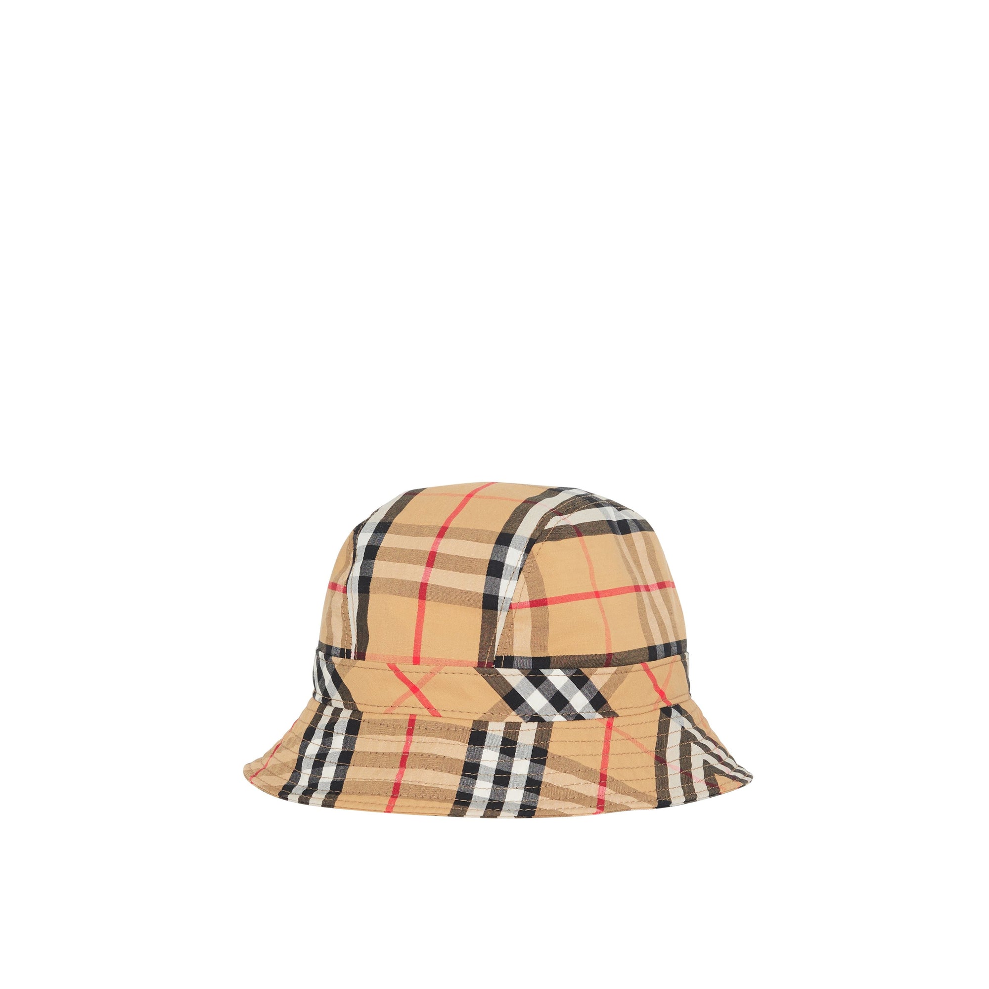 Bob en coton à motif Vintage check - Antique Yellow Check