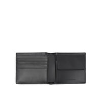 Portefeuille à rabat multidevise en cuir - Black