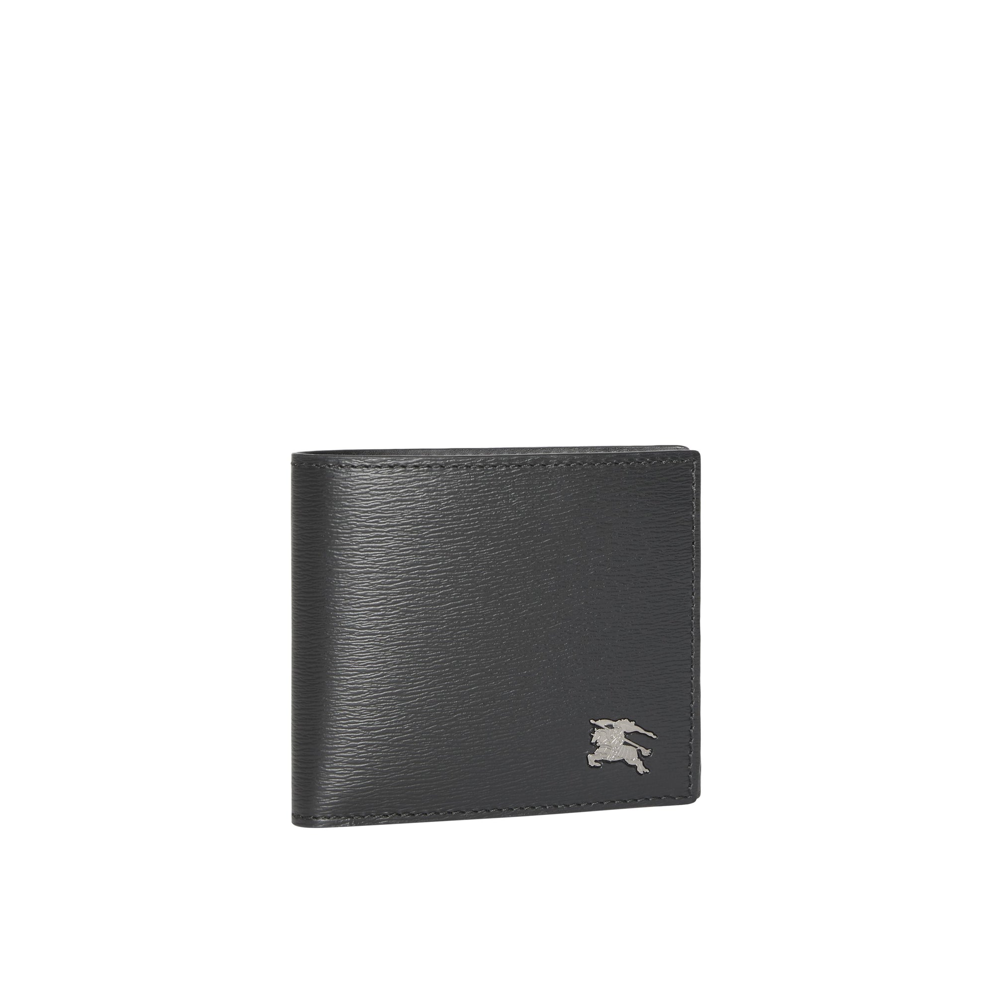 Portefeuille à rabat multidevise en cuir - Black