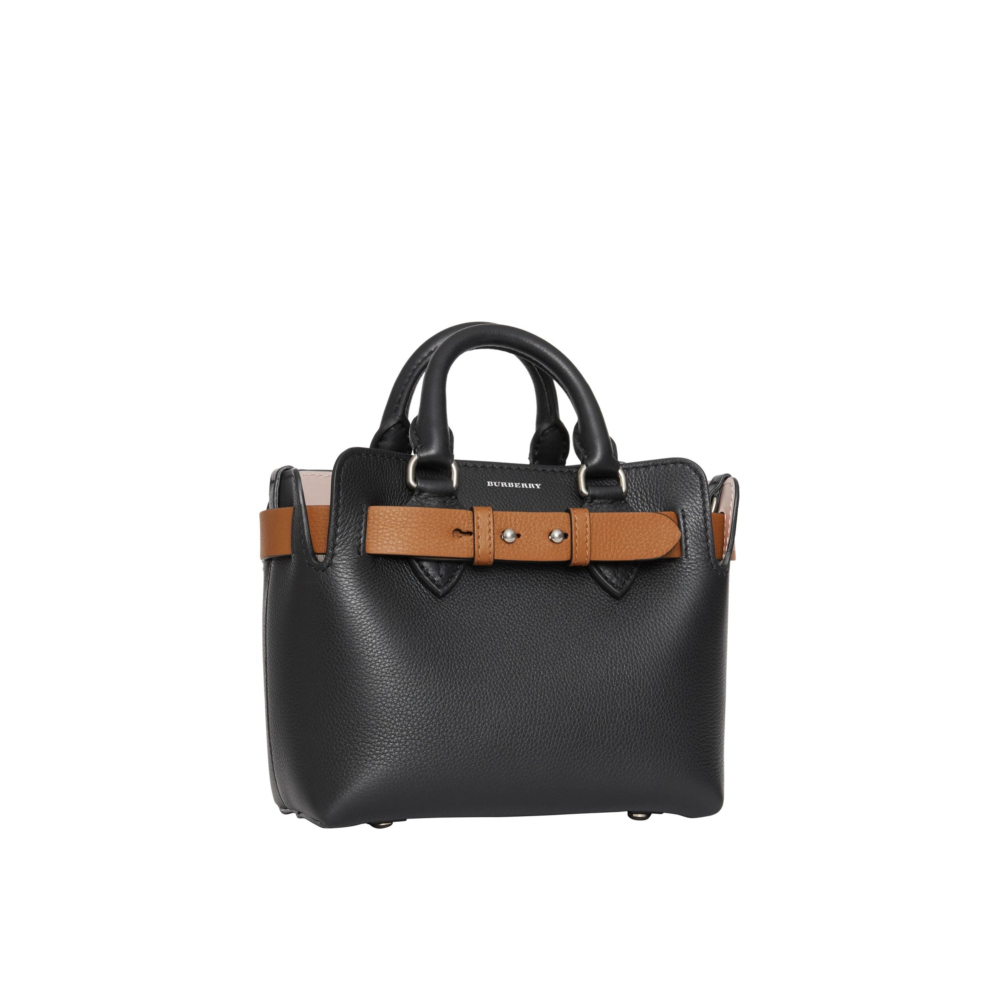 Mini sac The Belt en cuir - Black