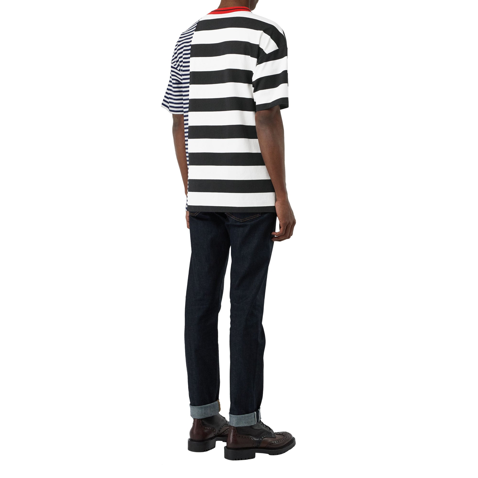 T-shirt en coton rayé - Navy Stre