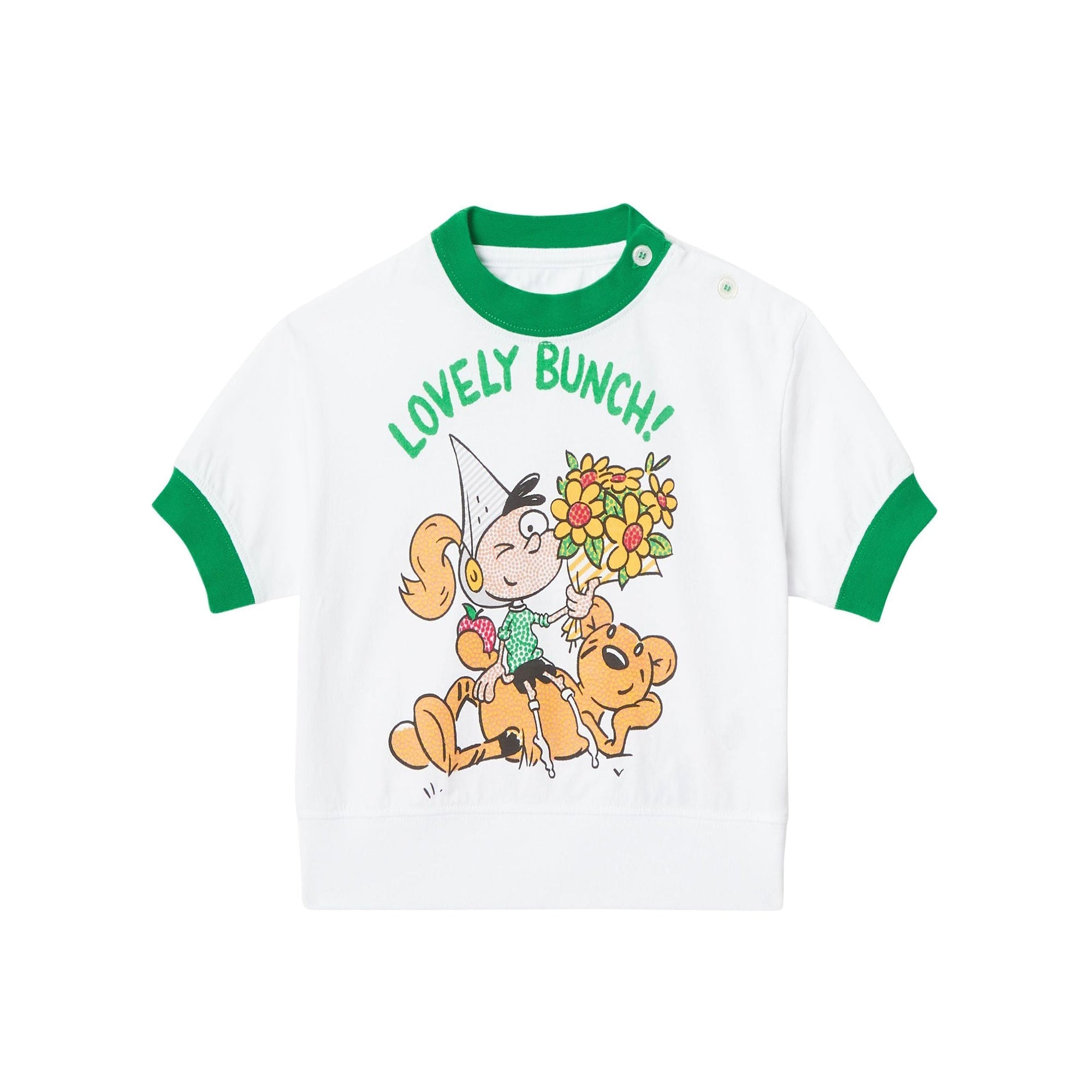 T-shirt à imprimé Cartoon - White