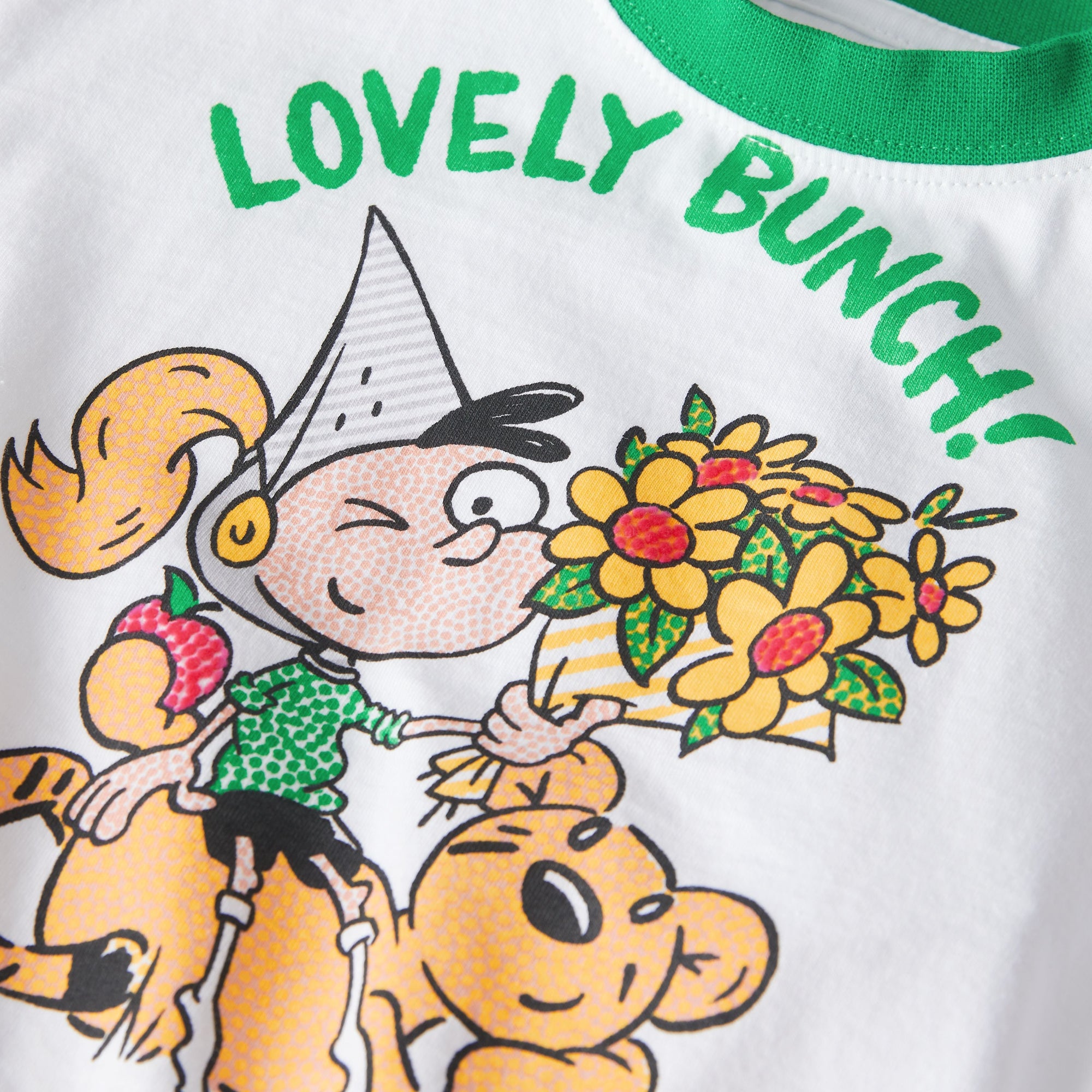 T-shirt à imprimé Cartoon - White