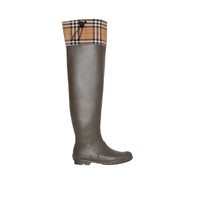 Bottes de pluie à motif Vintage check - Military Green