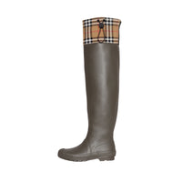 Bottes de pluie à motif Vintage check - Military Green