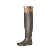 Bottes de pluie à motif Vintage check - Military Green
