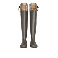 Bottes de pluie à motif Vintage check - Military Green