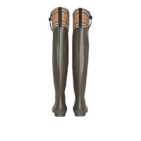 Bottes de pluie à motif Vintage check - Military Green