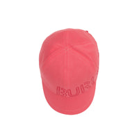 Casquette de baseball avec logo au pochoir - Bright Pink & Brown Red