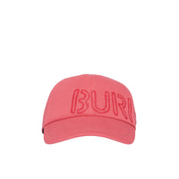Casquette de baseball avec logo au pochoir - Bright Pink & Brown Red