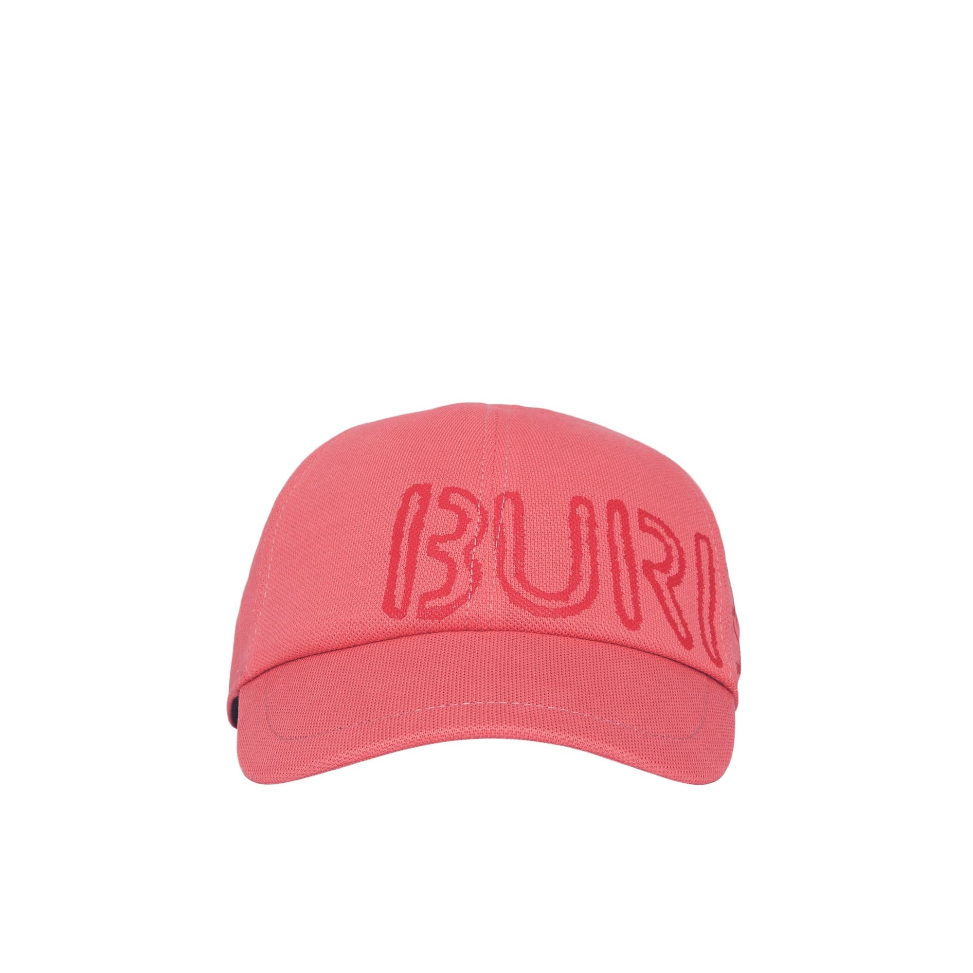 Casquette de baseball avec logo au pochoir - Bright Pink & Brown Red