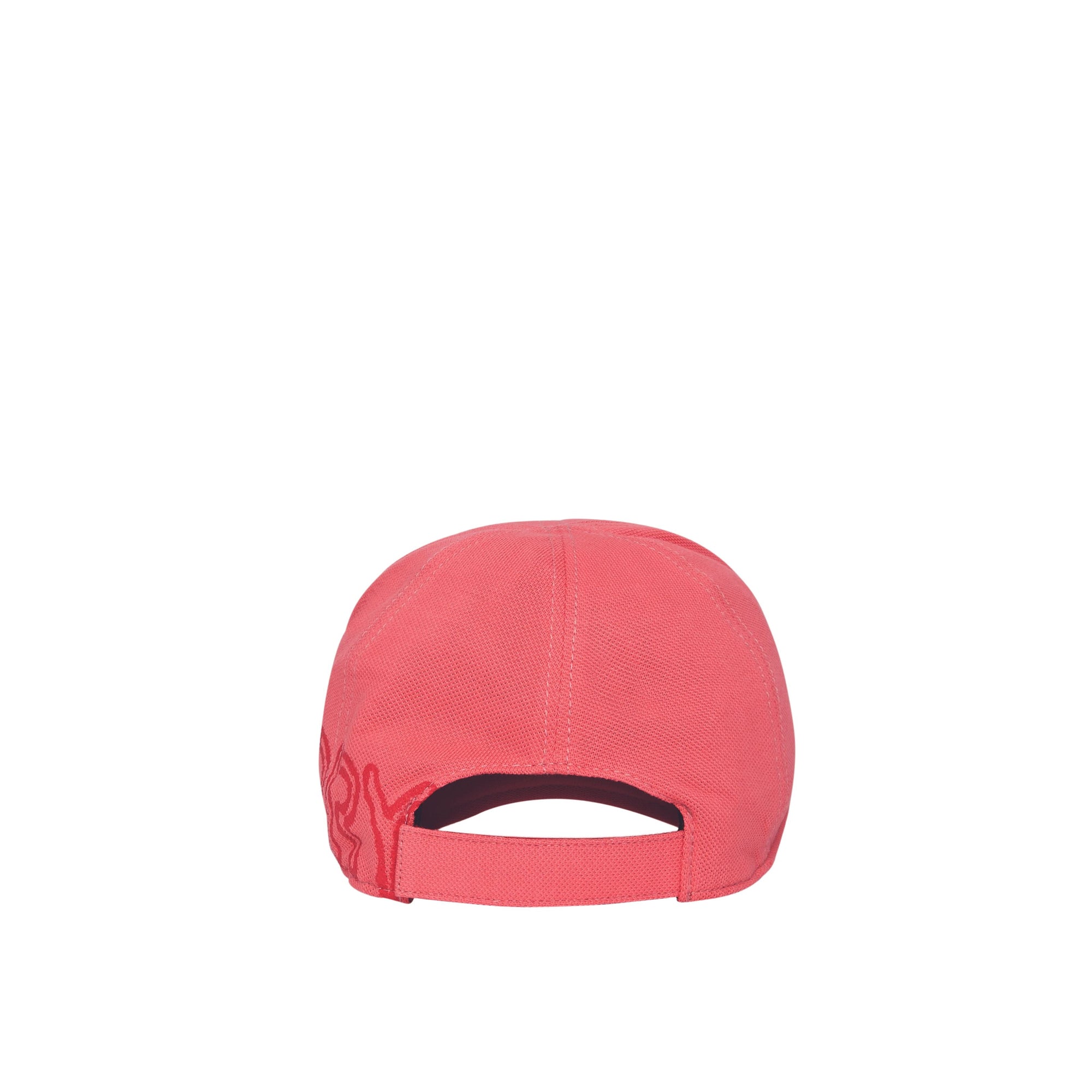 Casquette de baseball avec logo au pochoir - Bright Pink & Brown Red
