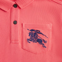 Robe polo à emblème du Cavalier - Bright Pink