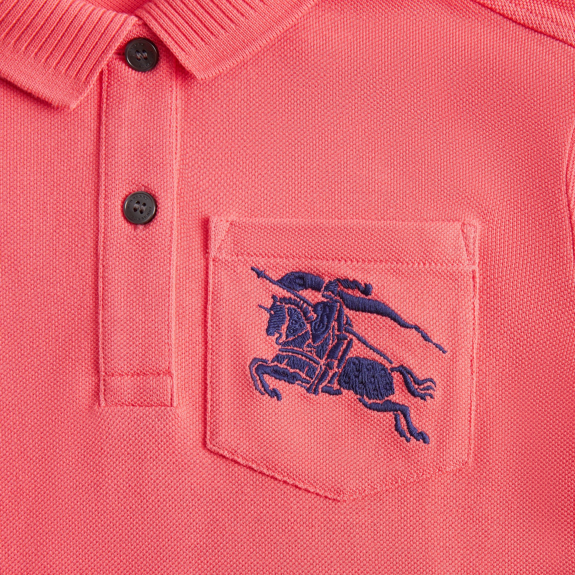 Robe polo à emblème du Cavalier - Bright Pink