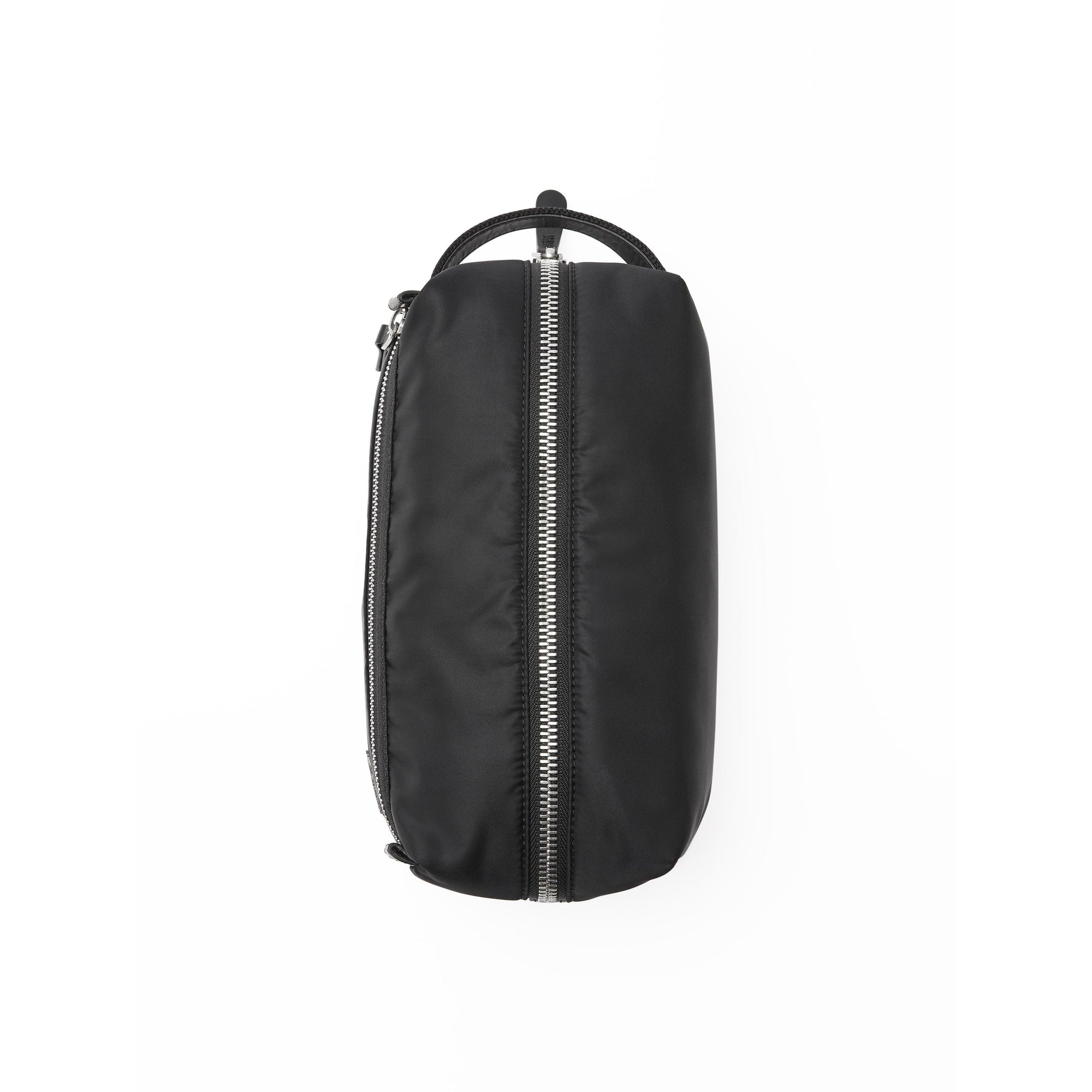 Pochette en cuir à emblème du cavalier - Black