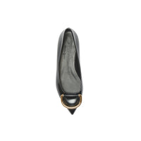 Ballerines The D-ring en cuir - Black & Gold