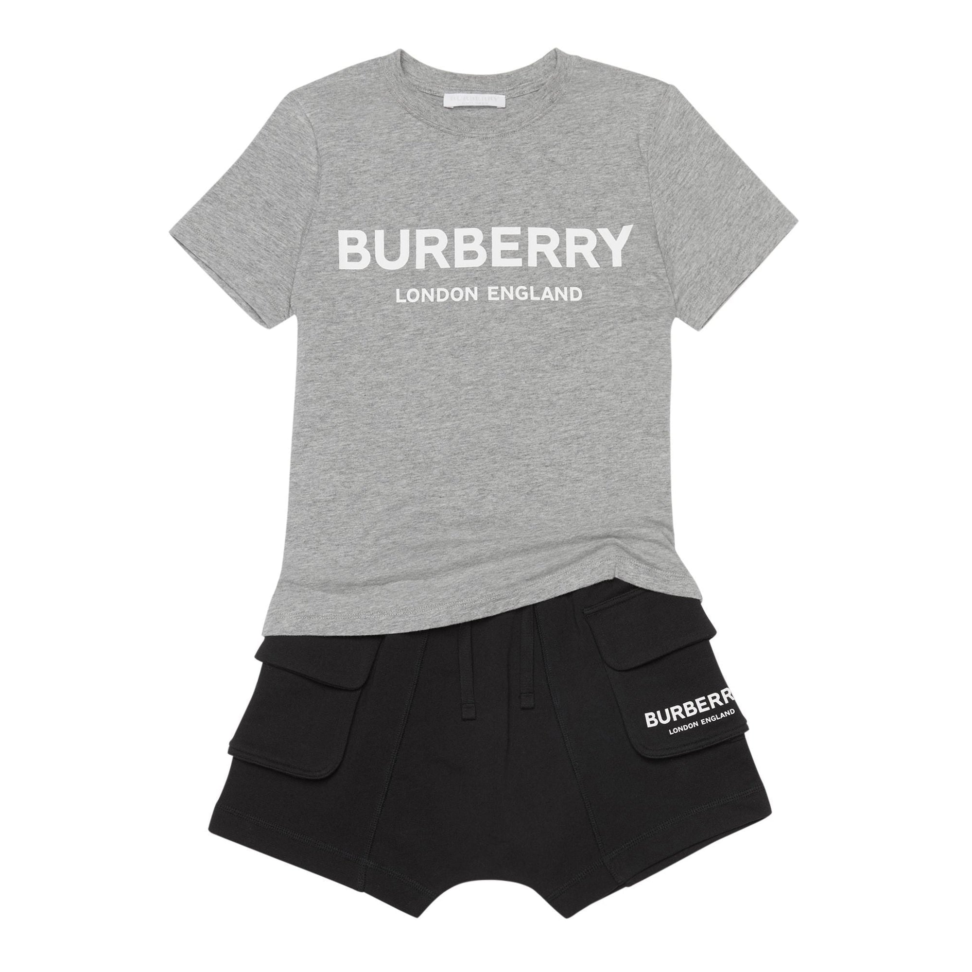 T-shirt enfant en coton avec logo - Grey Melange