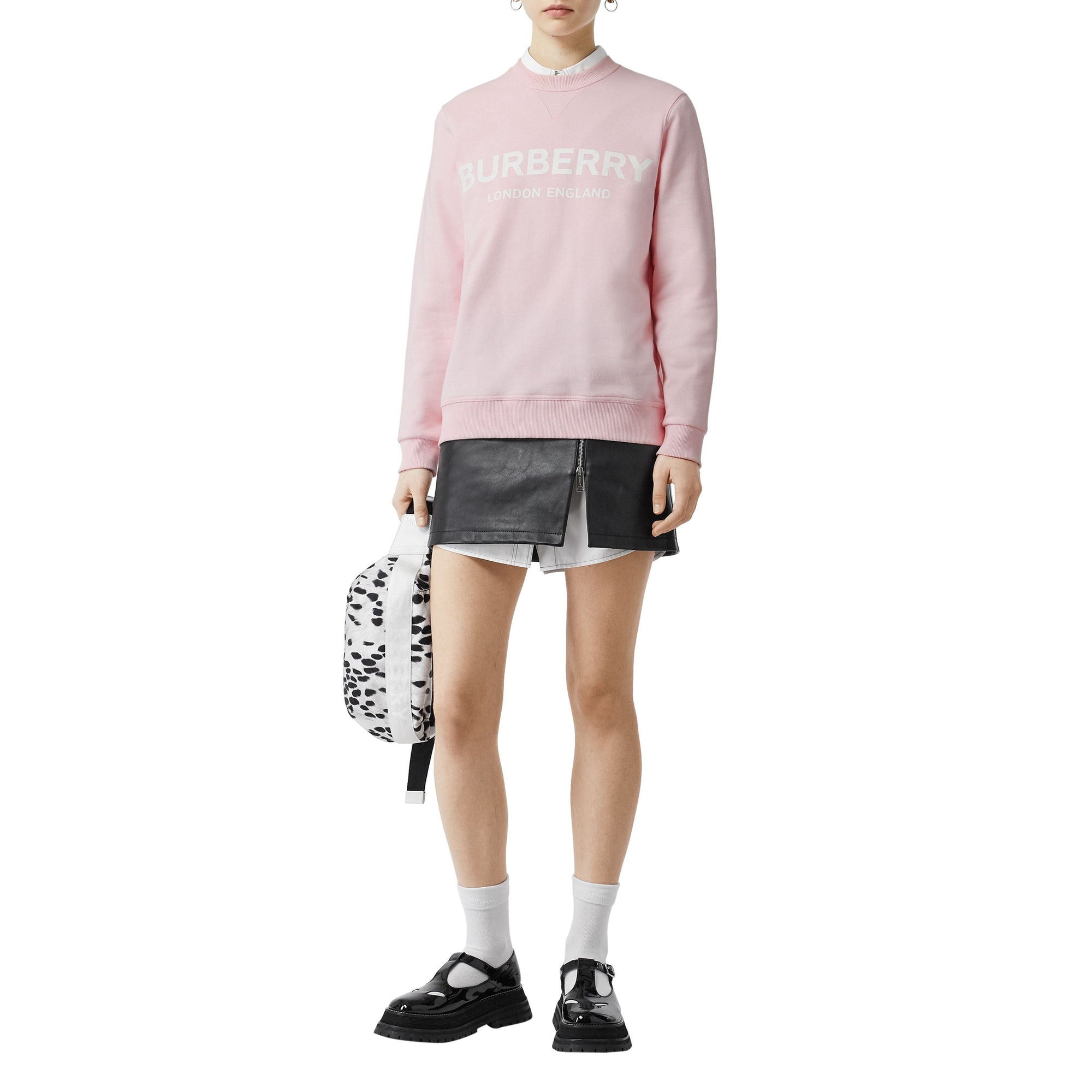 Sweat à large logo - Alabaster Pink