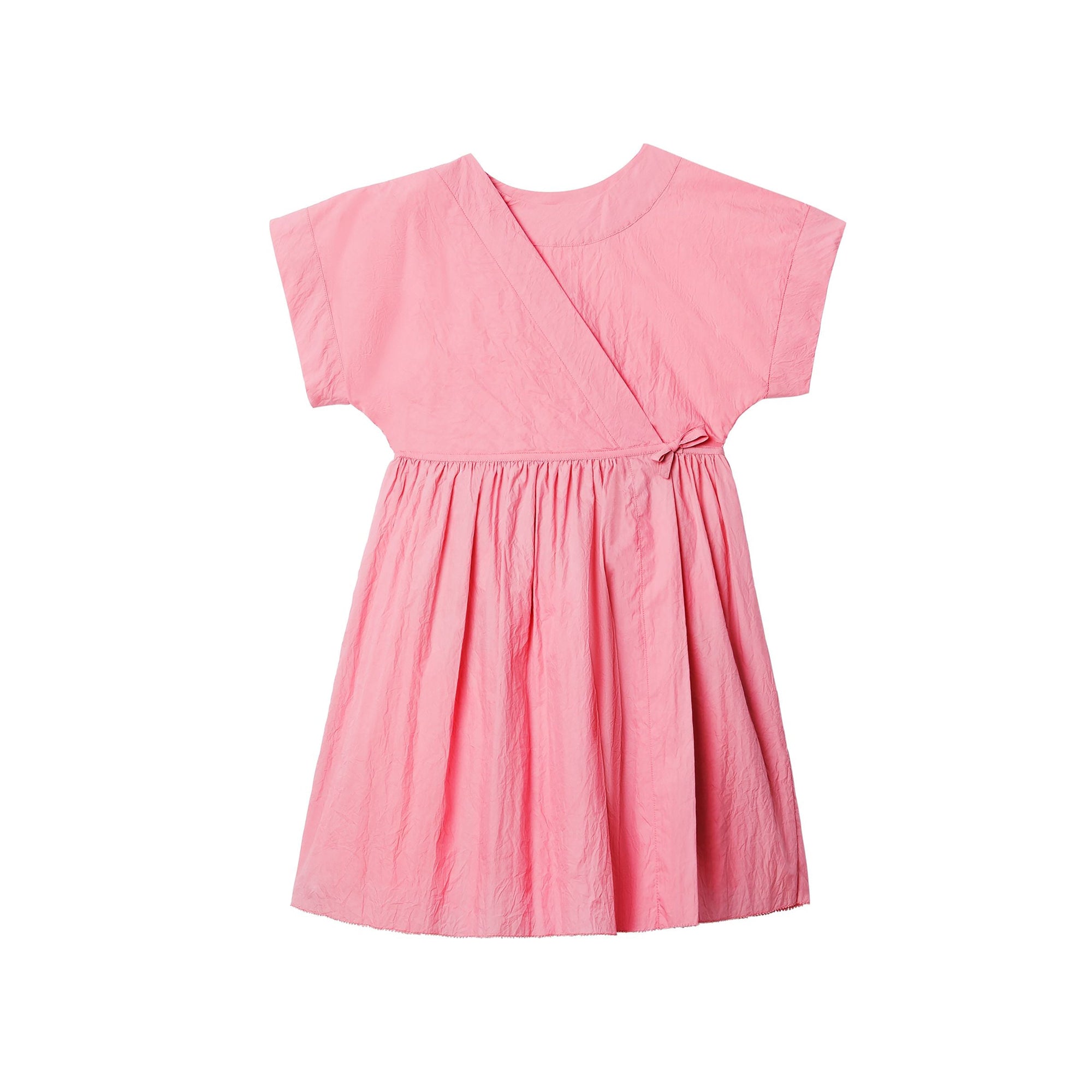 Robe portefeuille en coton mélangé - Bright Rose