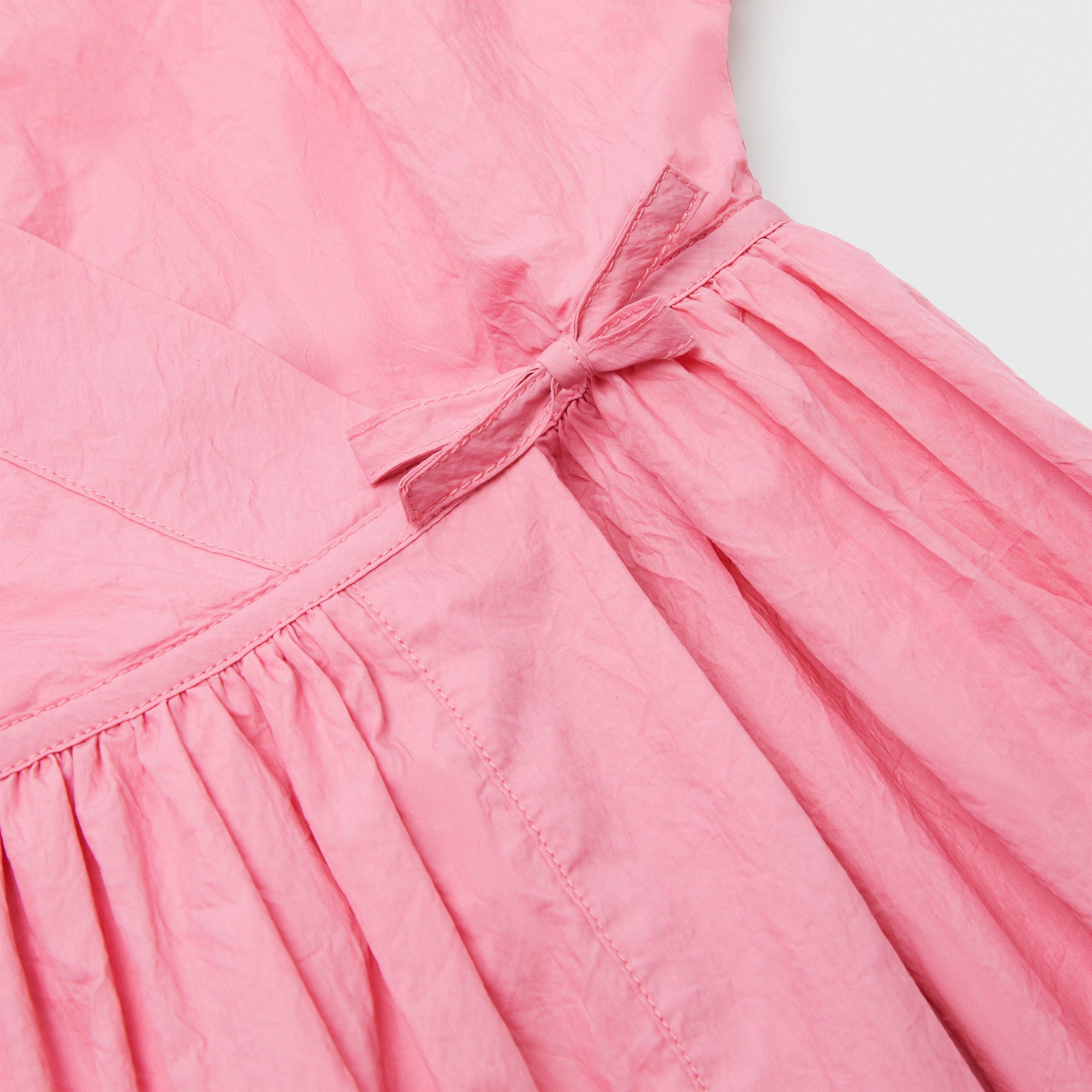 Robe portefeuille en coton mélangé - Bright Rose