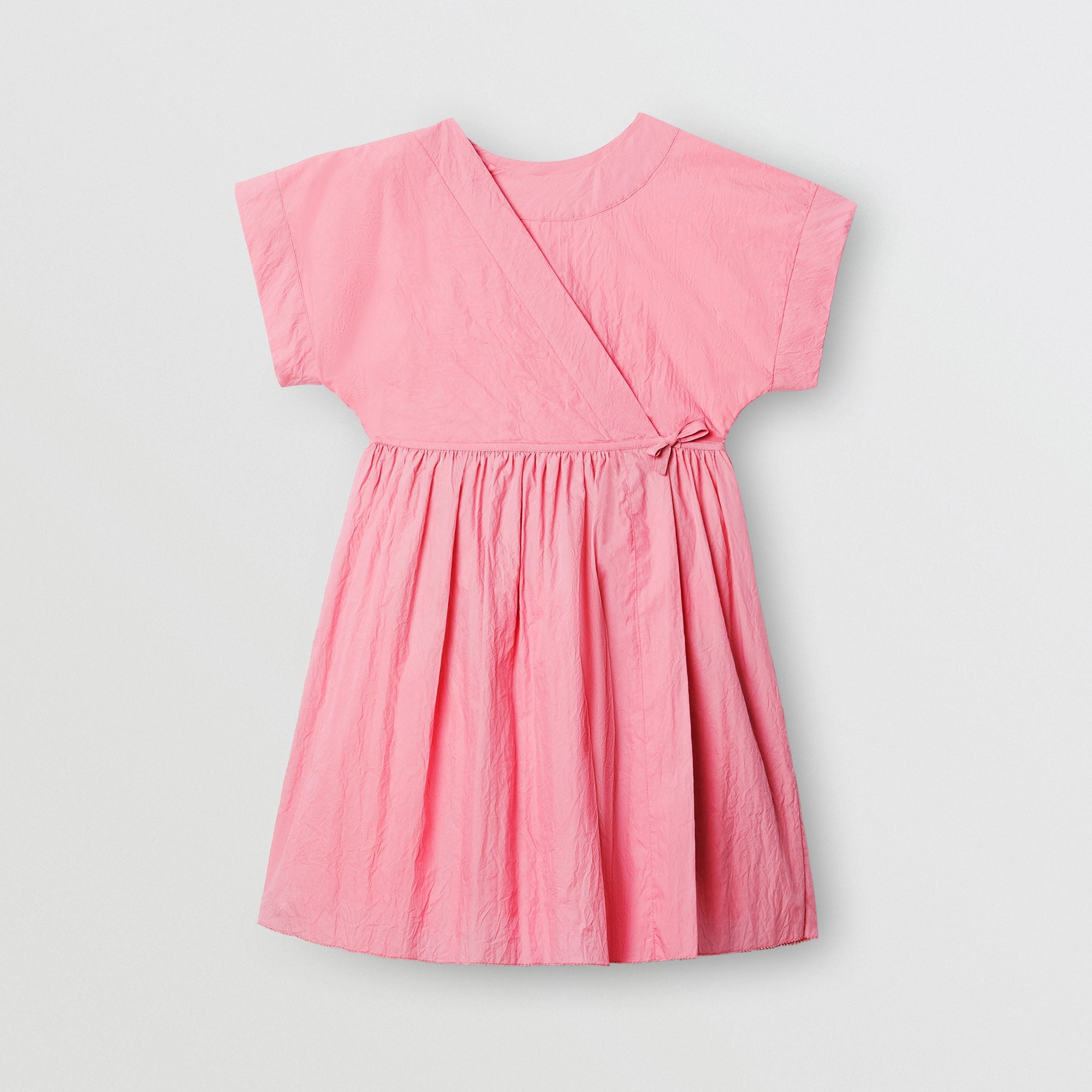 Robe portefeuille en coton mélangé - Bright Rose