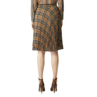 Jupe plissée en mousseline Vintage Check - Archive Beige Check