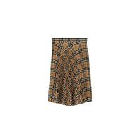 Jupe plissée en mousseline Vintage Check - Archive Beige Check