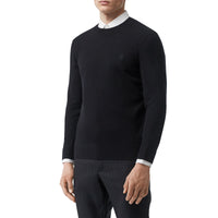 Pull en cachemire à motif monogramme - Black