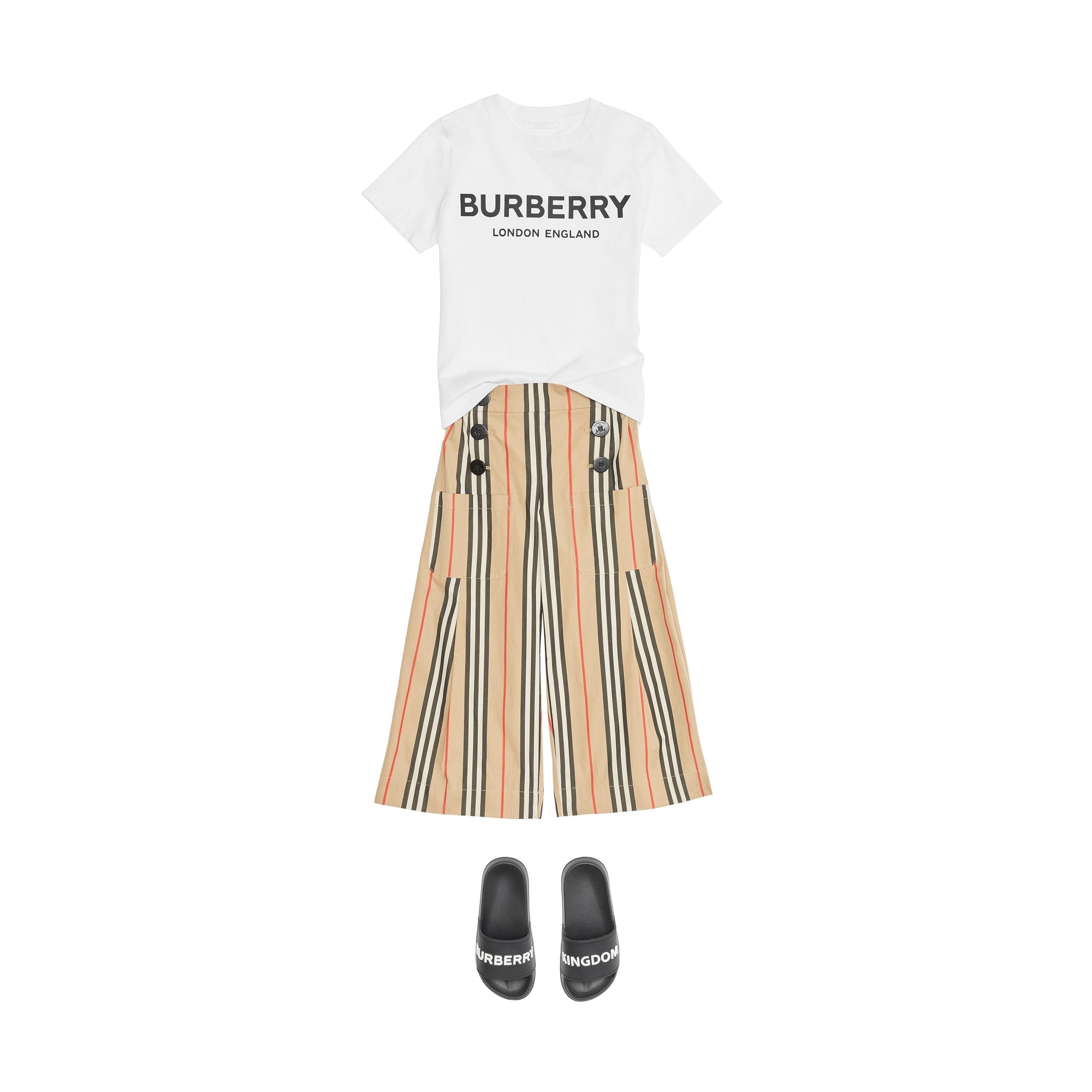T-shirt enfant en coton avec logo - White