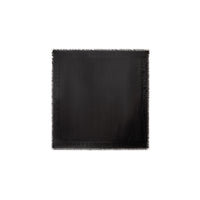 Grand carré en jacquard de soie et laine - Black