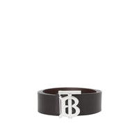 Ceinture large réversible en cuir - Black & Brown