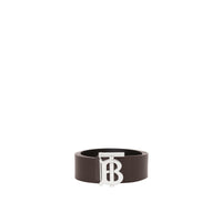 Ceinture large réversible en cuir - Black & Brown
