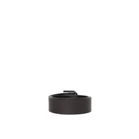 Ceinture large réversible en cuir - Black & Brown