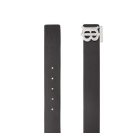 Ceinture large réversible en cuir - Black & Brown