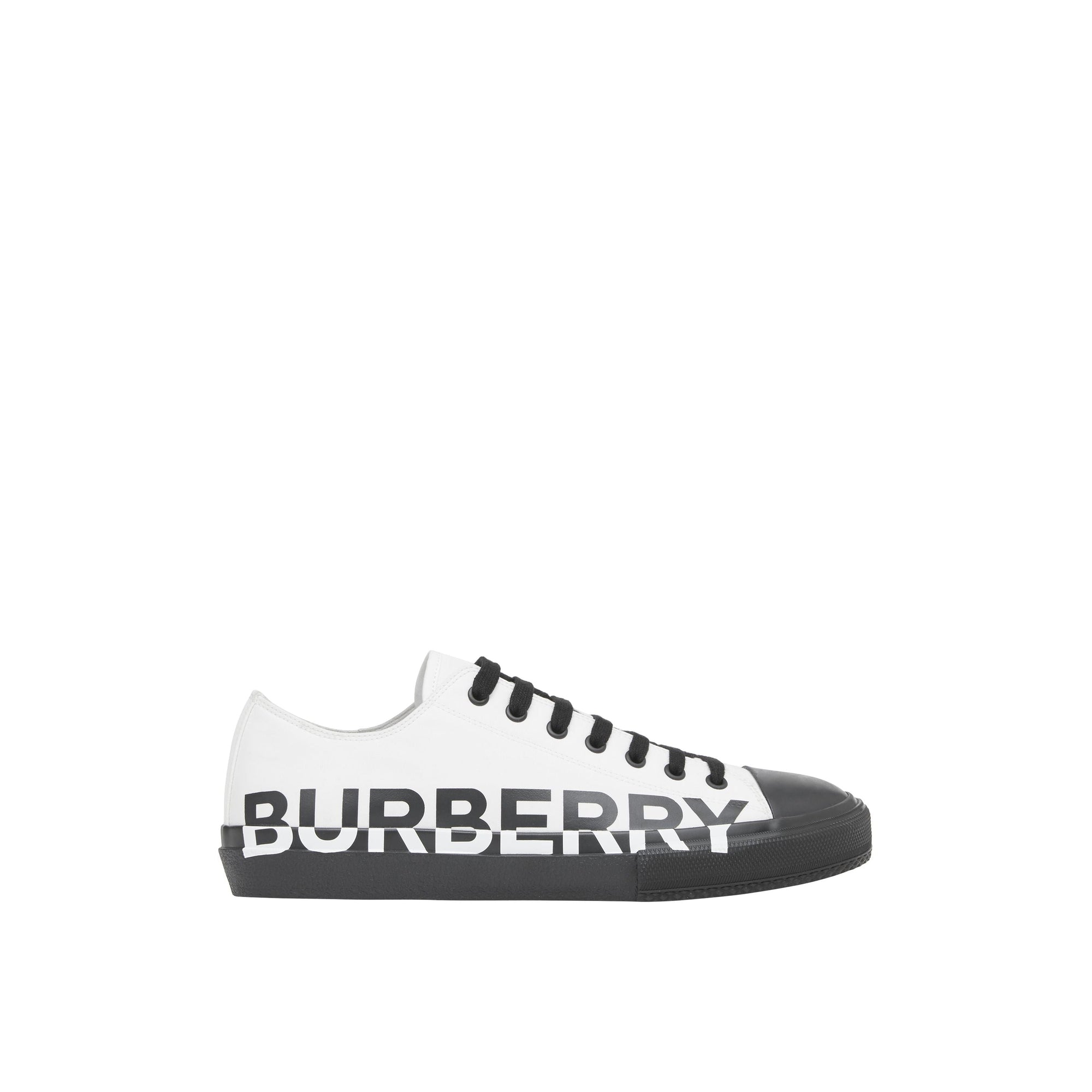Sneakers bicolores à logo - Optic White & Black
