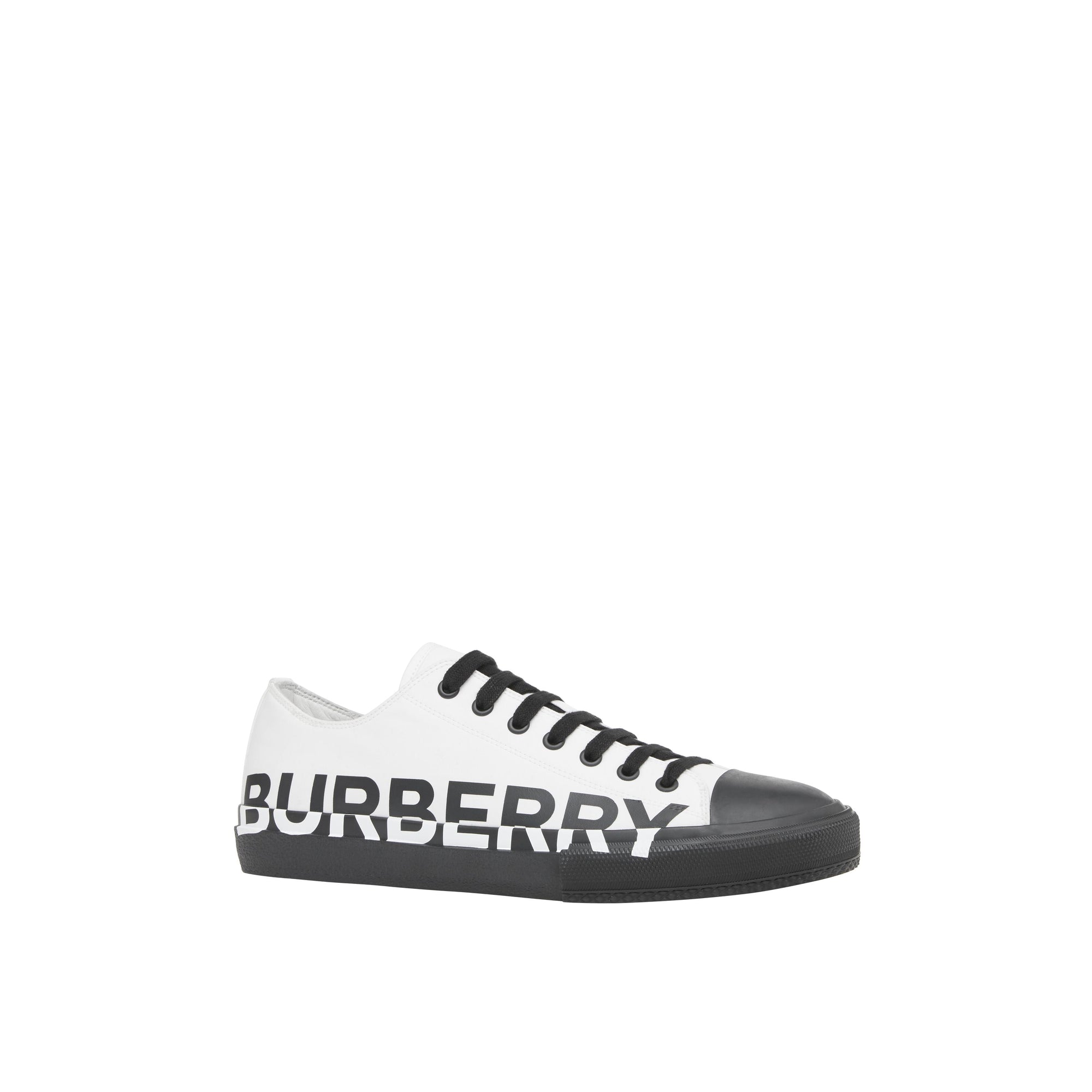 Sneakers bicolores à logo - Optic White & Black