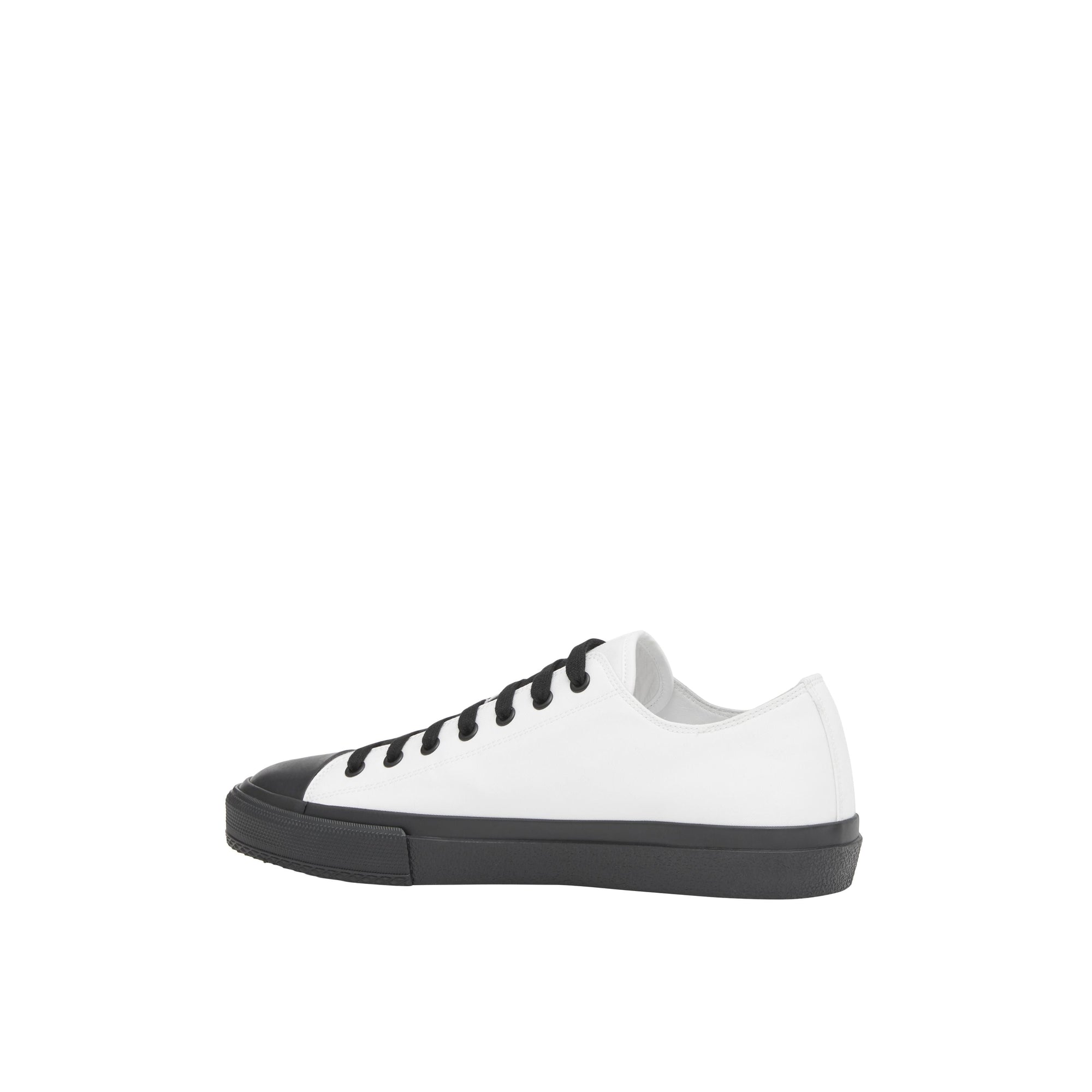 Sneakers bicolores à logo - Optic White & Black