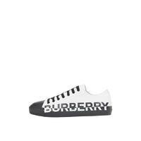 Sneakers bicolores à logo - Optic White & Black