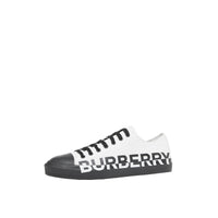 Sneakers bicolores à logo - Optic White & Black