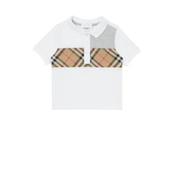 Polo pour bébé en coton Vintage Check - White
