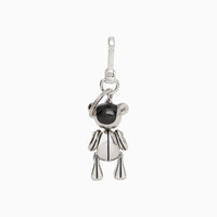 Bijou Thomas bear plaqué palladium - Black & Silver