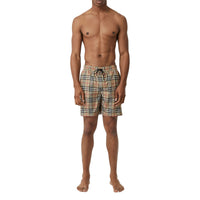 Short de bain Vintage Check avec cordon de serrage - Archive Beige Check
