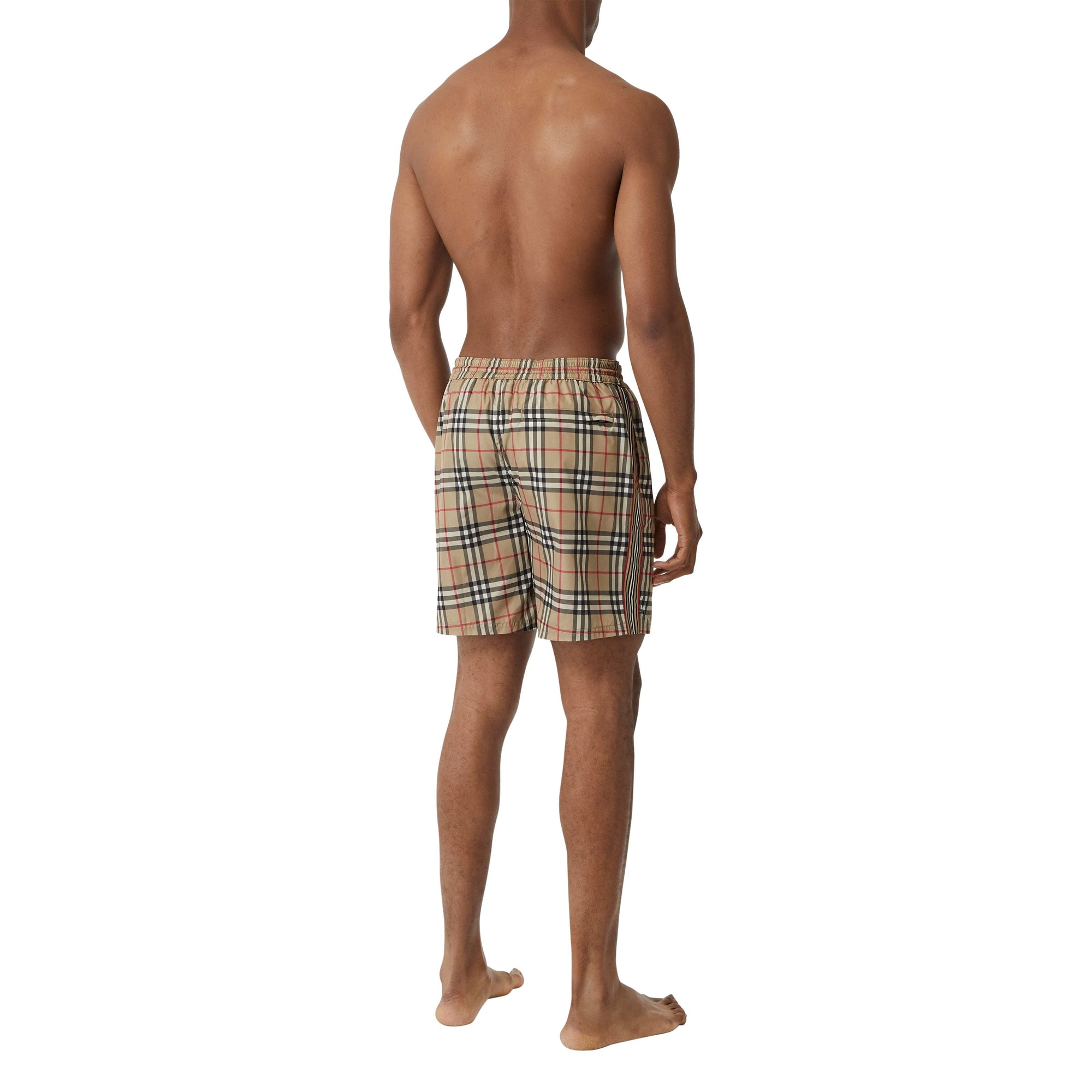 Short de bain Vintage Check avec cordon de serrage - Archive Beige Check