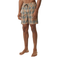 Short de bain Vintage Check avec cordon de serrage - Archive Beige Check