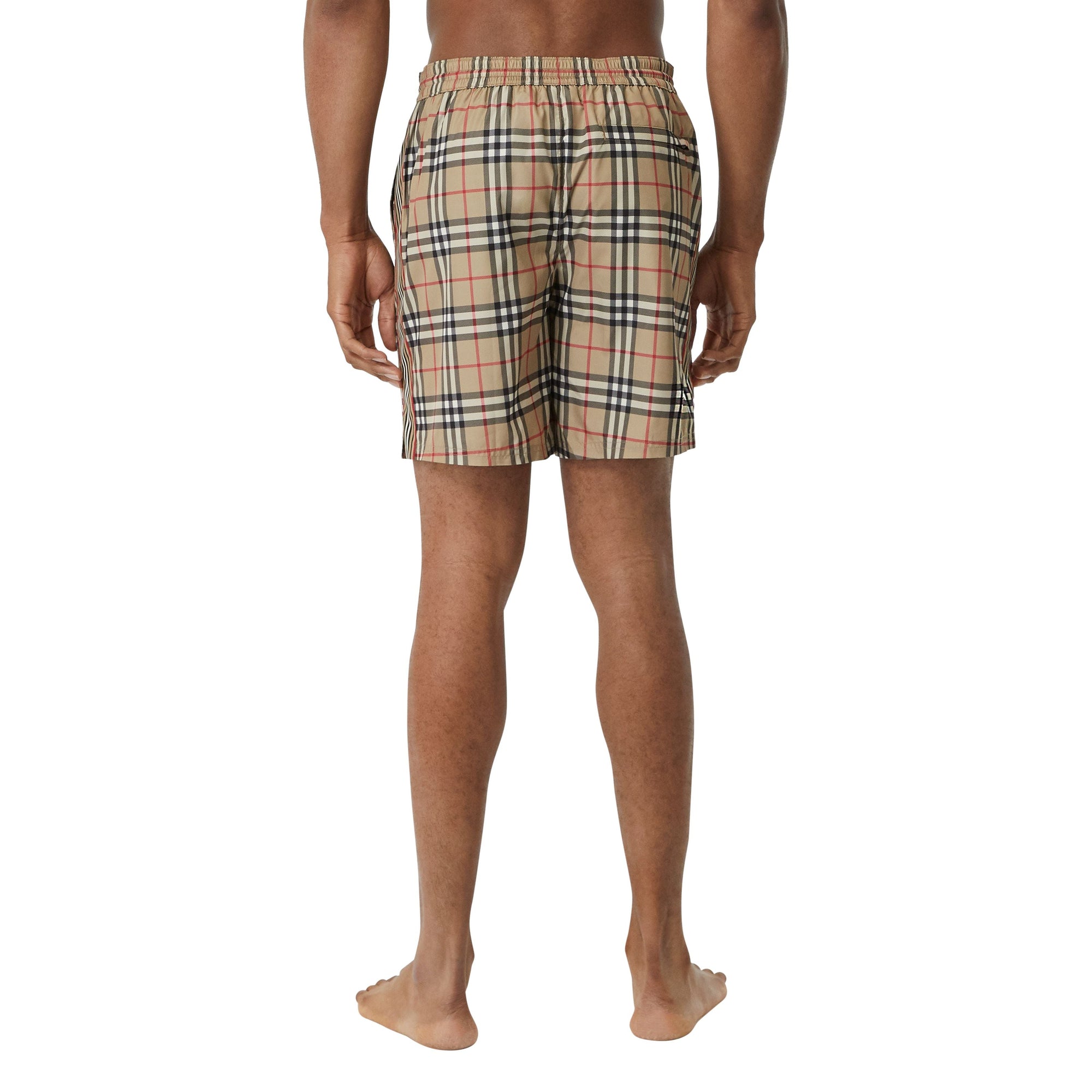 Short de bain Vintage Check avec cordon de serrage - Archive Beige Check