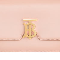 Petit sac TB en cuir - Rose Beige